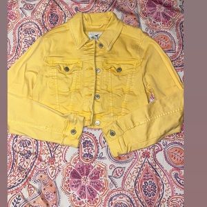 Yellow jean jacket